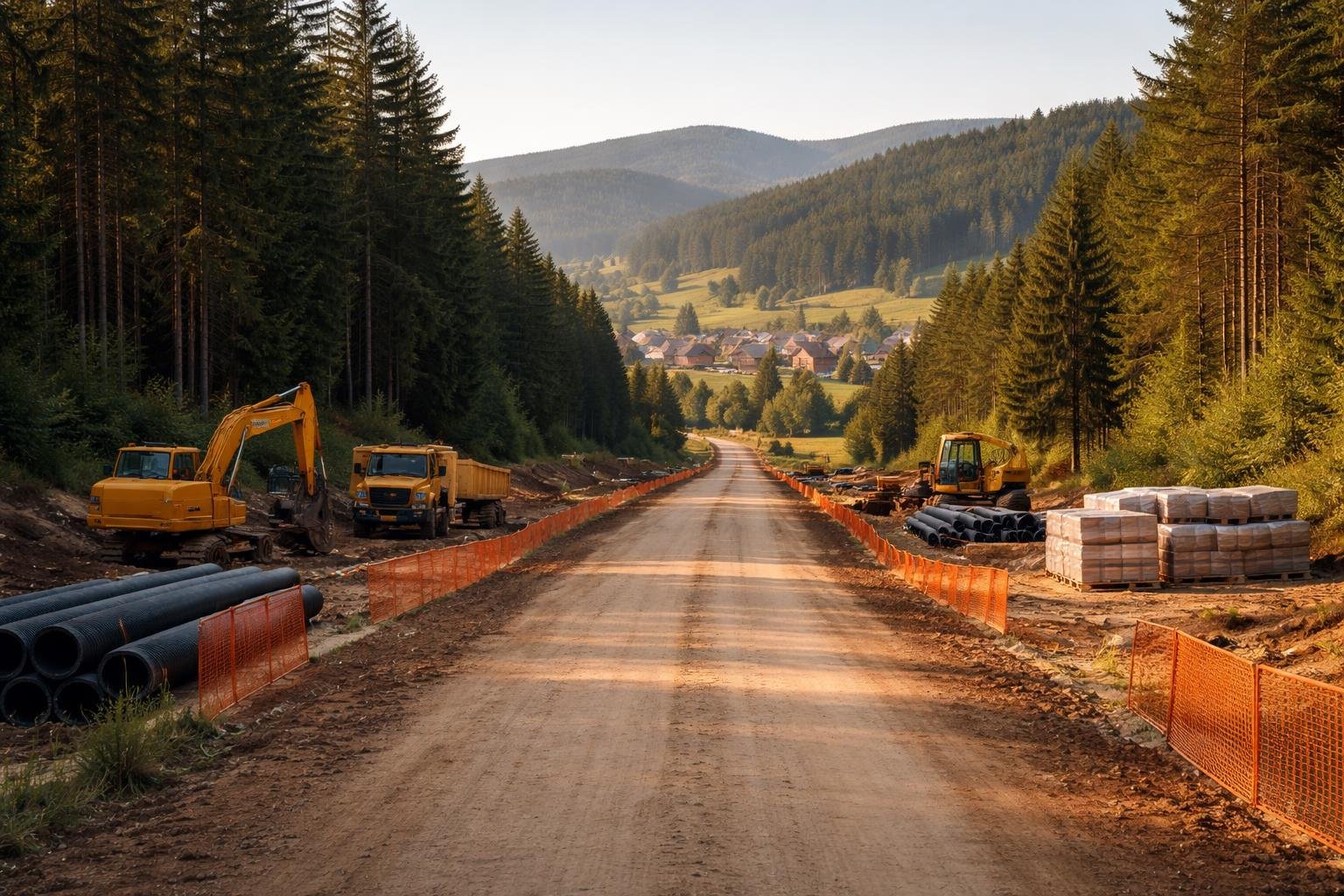Autostrada Unirii A8: Lotul Joseni-Ditrău începe organizarea șantierului în Lăzarea