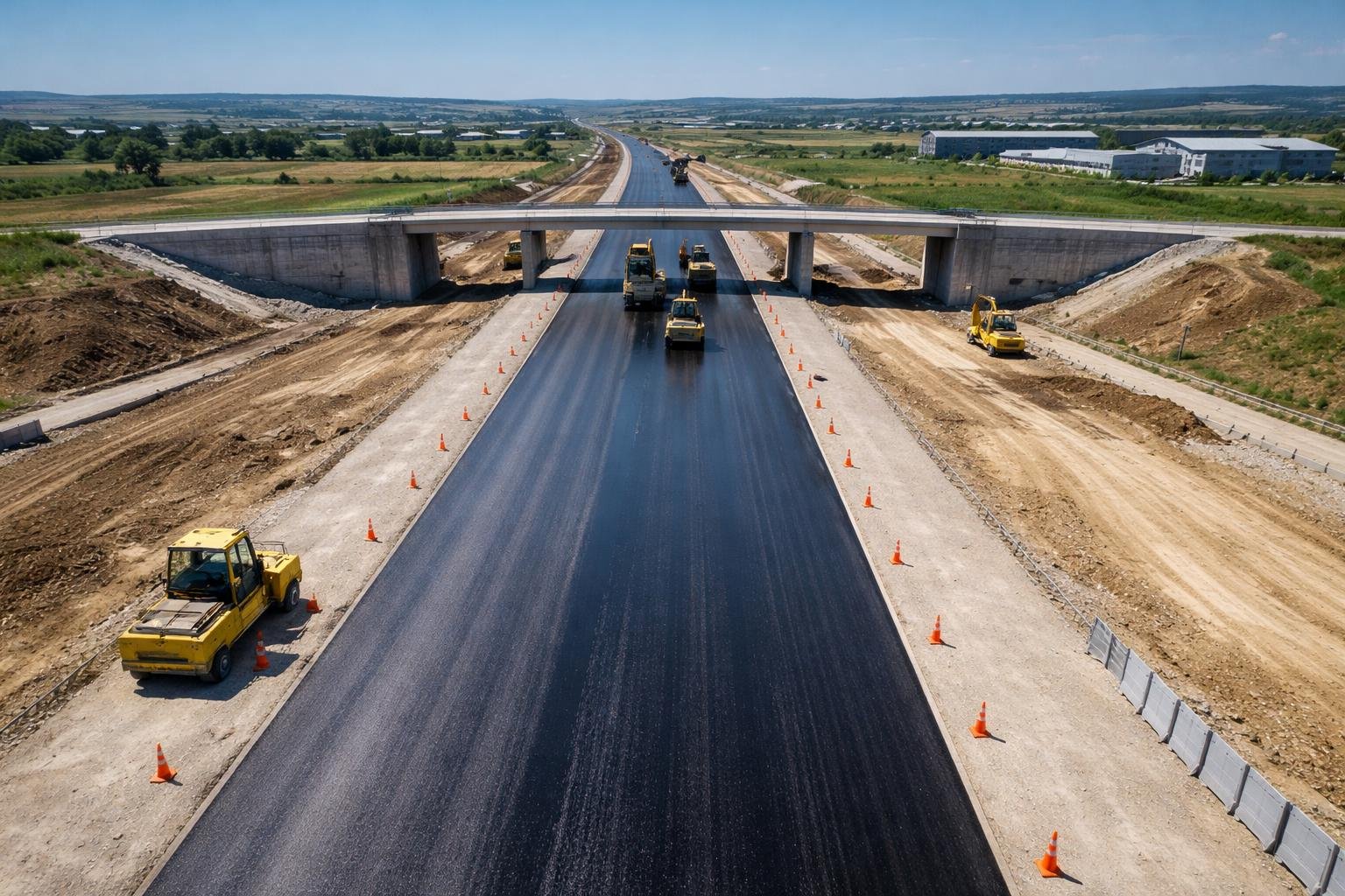 A7/A8 în zona Iași: primii metri de asfalt turnați, un nod rutier crucial și planuri pentru atragerea investitorilor